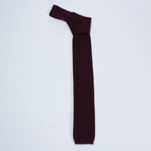 Private Club Burgundy Knit Tie
